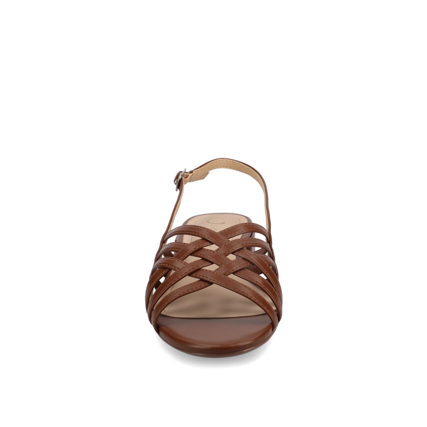 CASSANDRA STRAPPY SANDALS - Brown PU