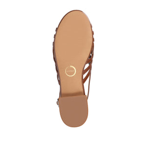 CASSANDRA STRAPPY SANDALS - Brown PU