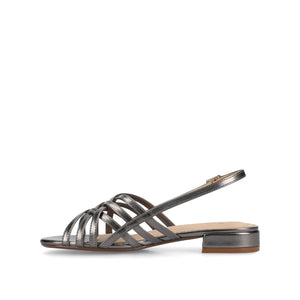 CASSANDRA STRAPPY SANDALS - Pewter PU