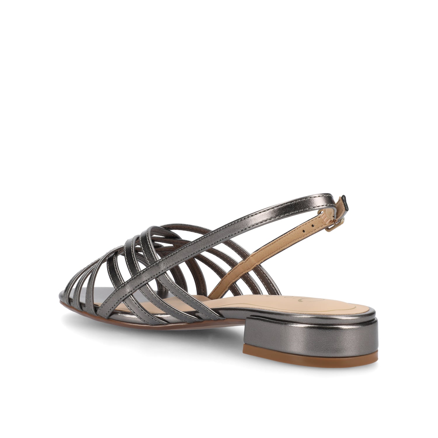 CASSANDRA STRAPPY SANDALS - Pewter PU