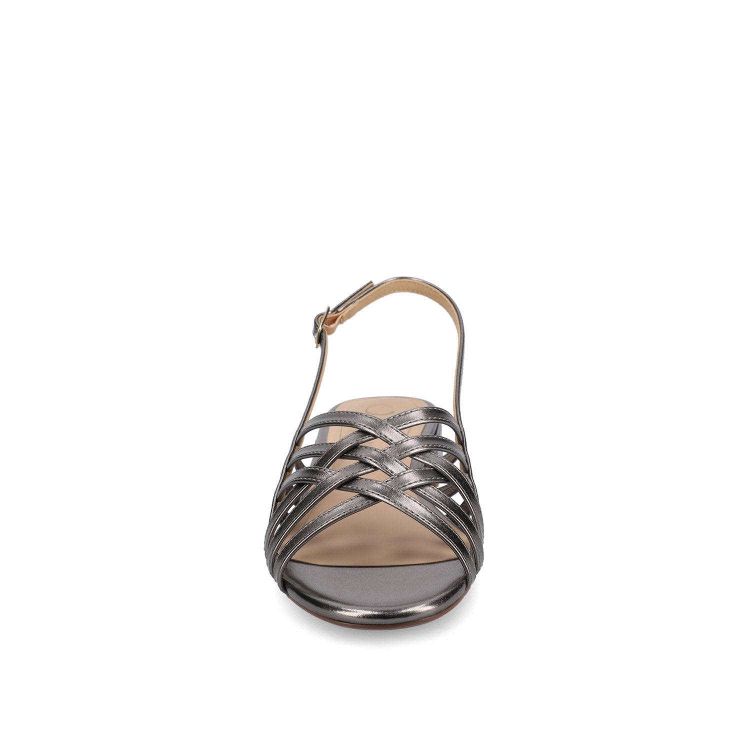 CASSANDRA STRAPPY SANDALS - Pewter PU