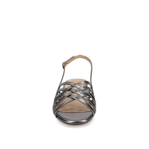 CASSANDRA STRAPPY SANDALS - Pewter PU
