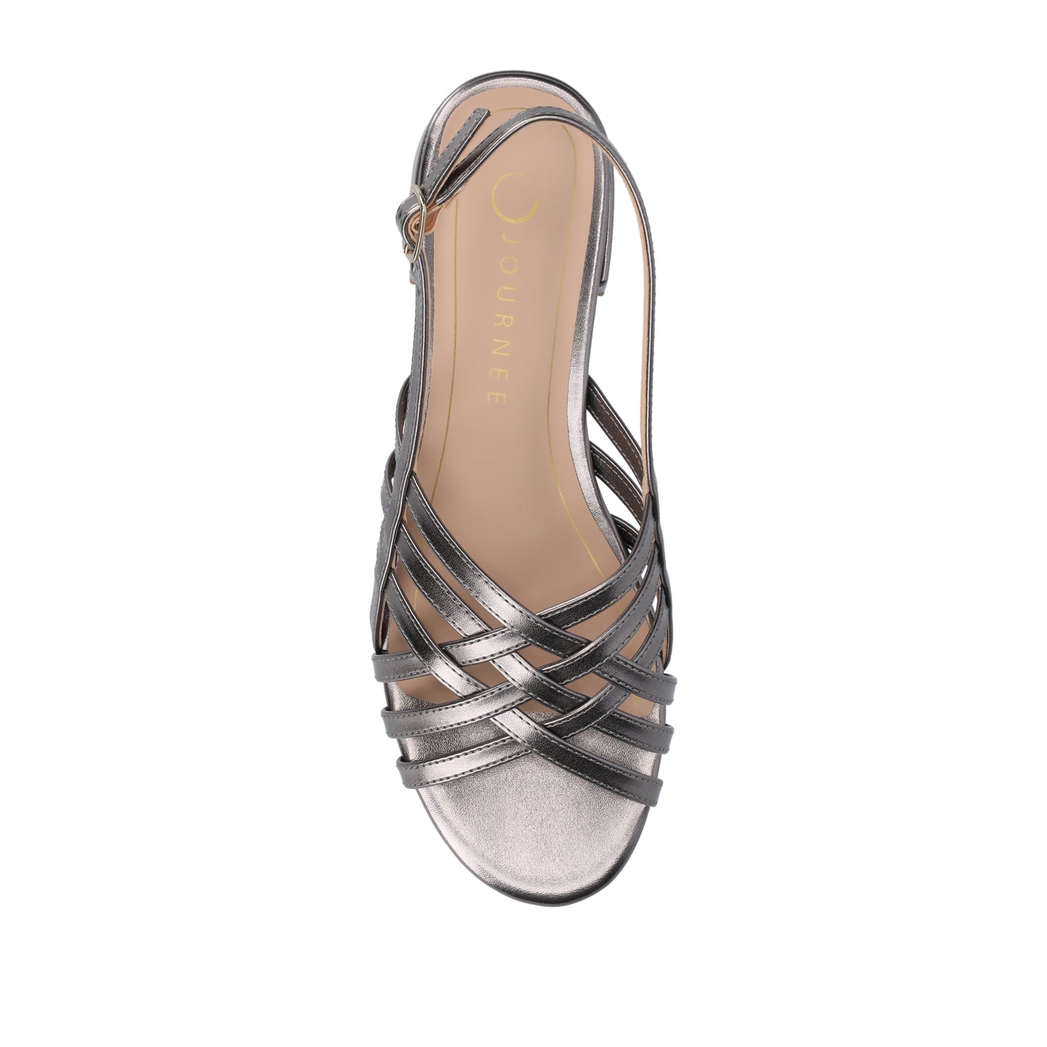 CASSANDRA STRAPPY SANDALS - Pewter PU