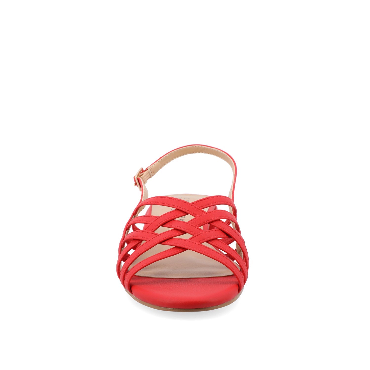 CASSANDRA STRAPPY SANDALS - Red PU