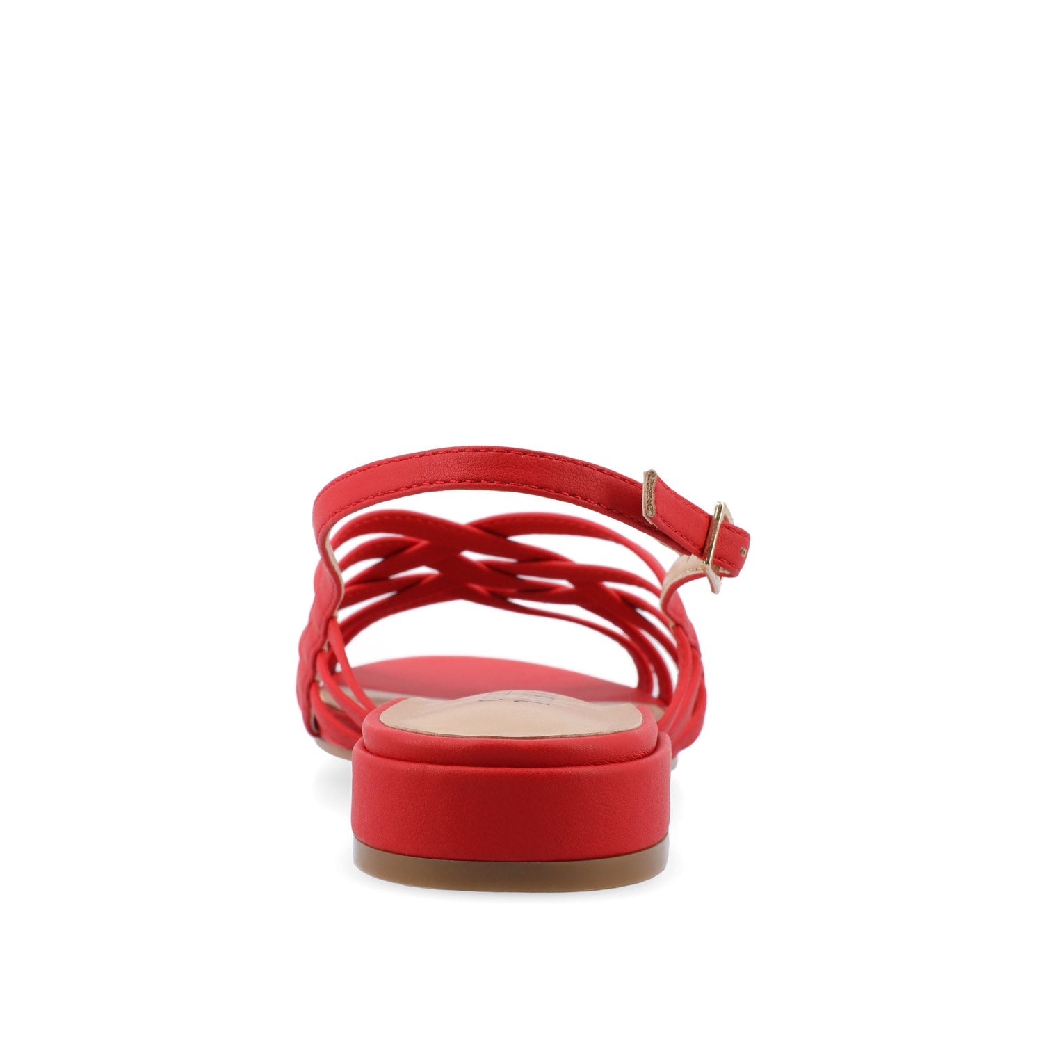 CASSANDRA STRAPPY SANDALS - Red PU