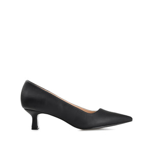 CELICA KITTEN HEELS IN VEGAN LEATHER - Black Patent