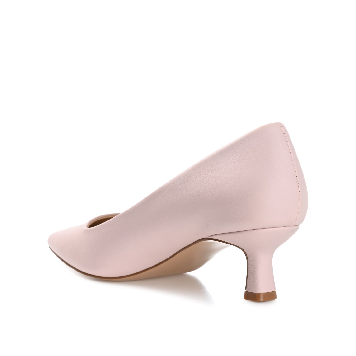 CELICA POINTED TOE KITTEN HEELS IN WIDE - Blush PU
