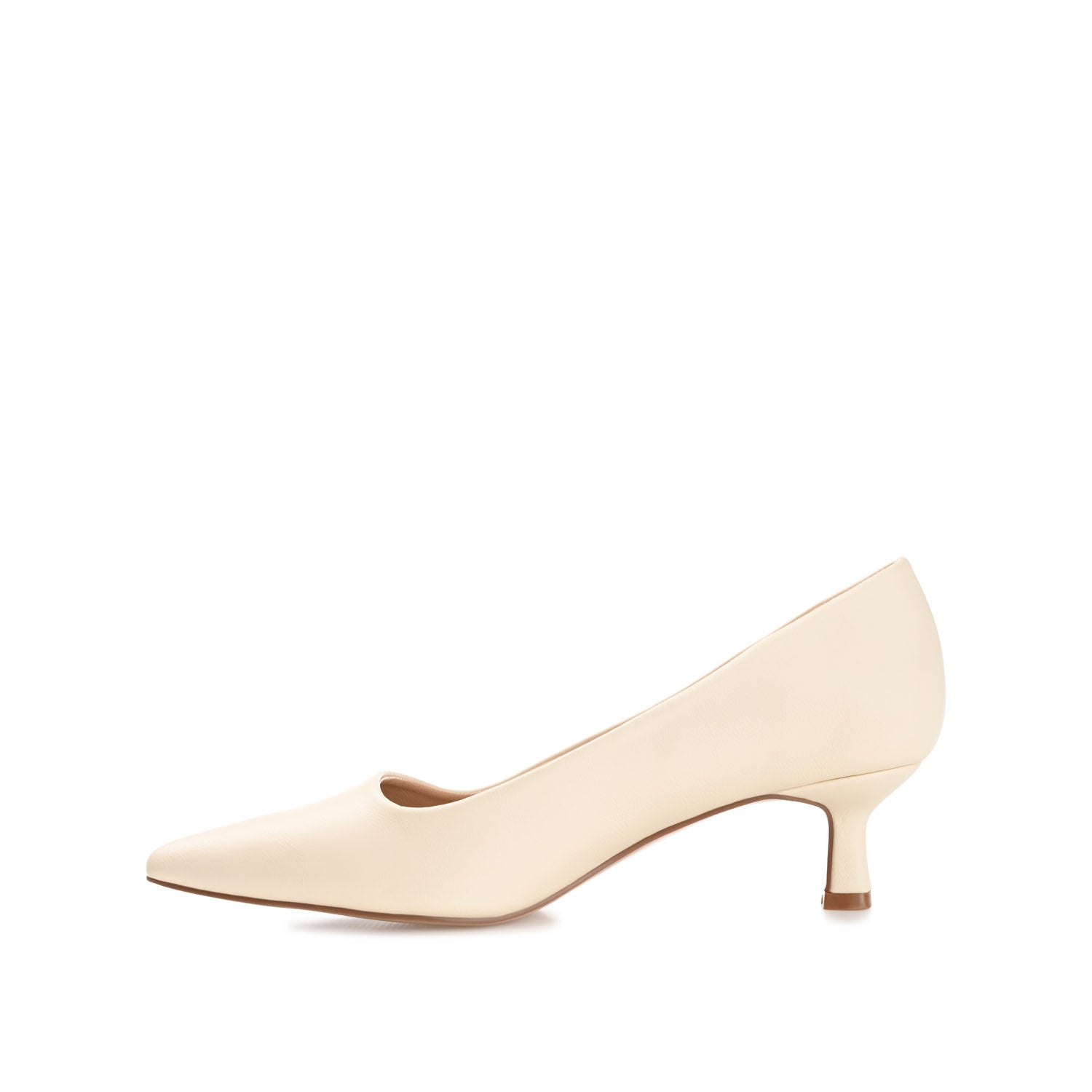 CELICA KITTEN HEELS IN VEGAN LEATHER - Beige PU