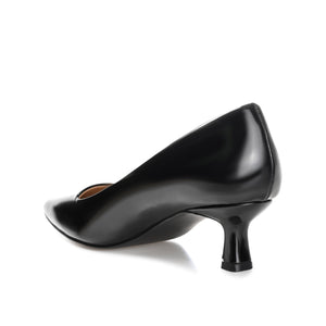 CELICA POINTED TOE KITTEN HEELS IN WIDE - Black Patent