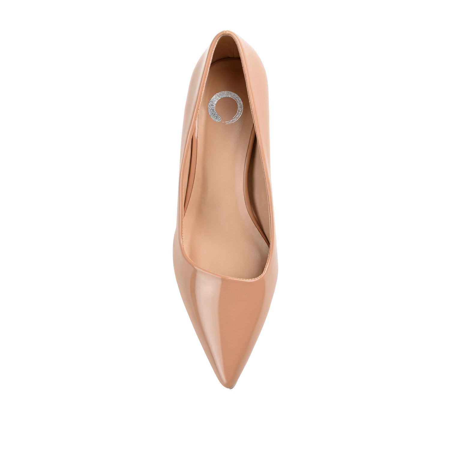 CELICA KITTEN HEELS IN VEGAN LEATHER - Nude Patent