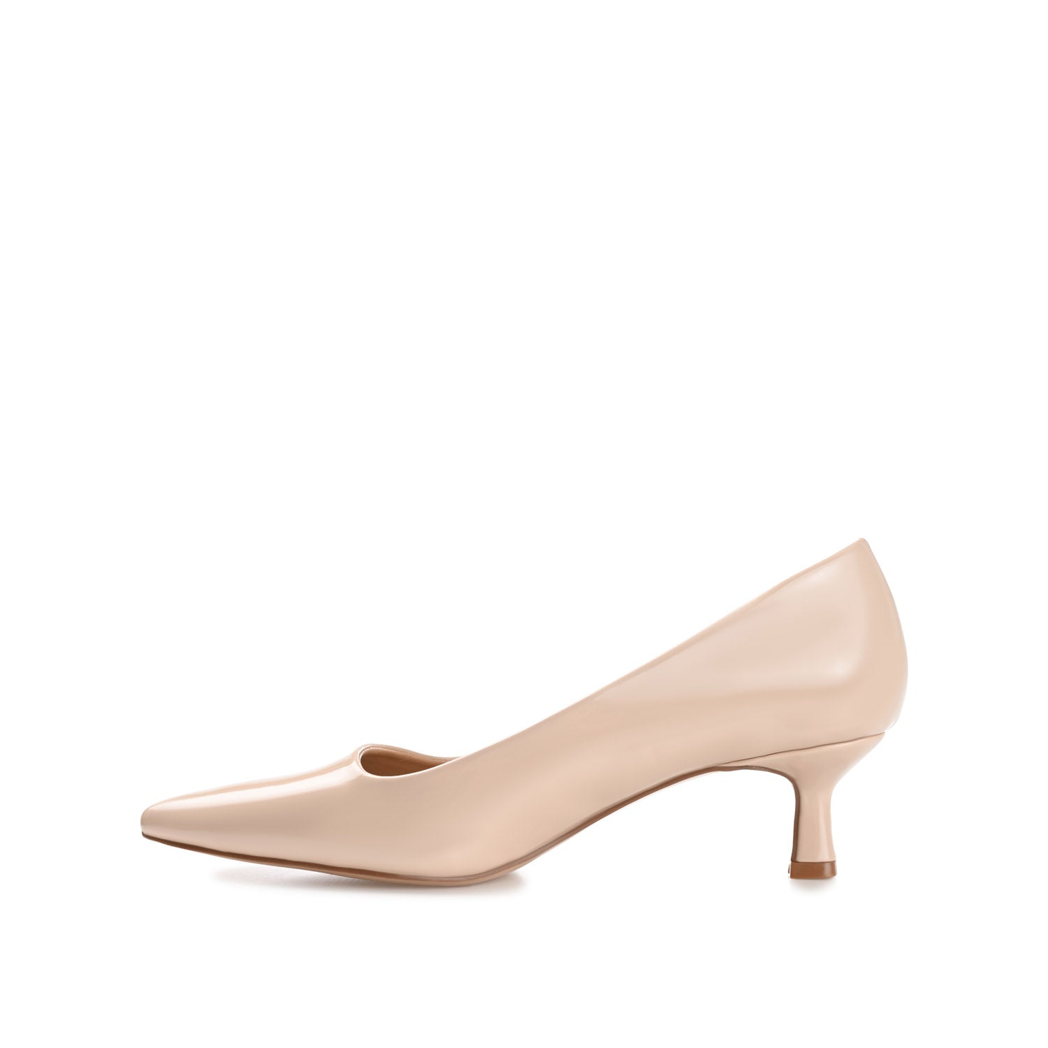 CELICA POINTED TOE KITTEN HEELS IN WIDE - Bone Patent