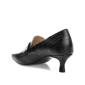 CELINA KITTEN HEEL LOAFERS IN WIDE - Black