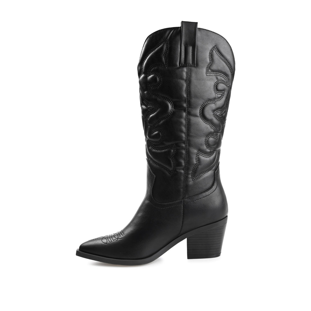 CHANTRY COWGIRL BOOTS IN FAUX LEATHER