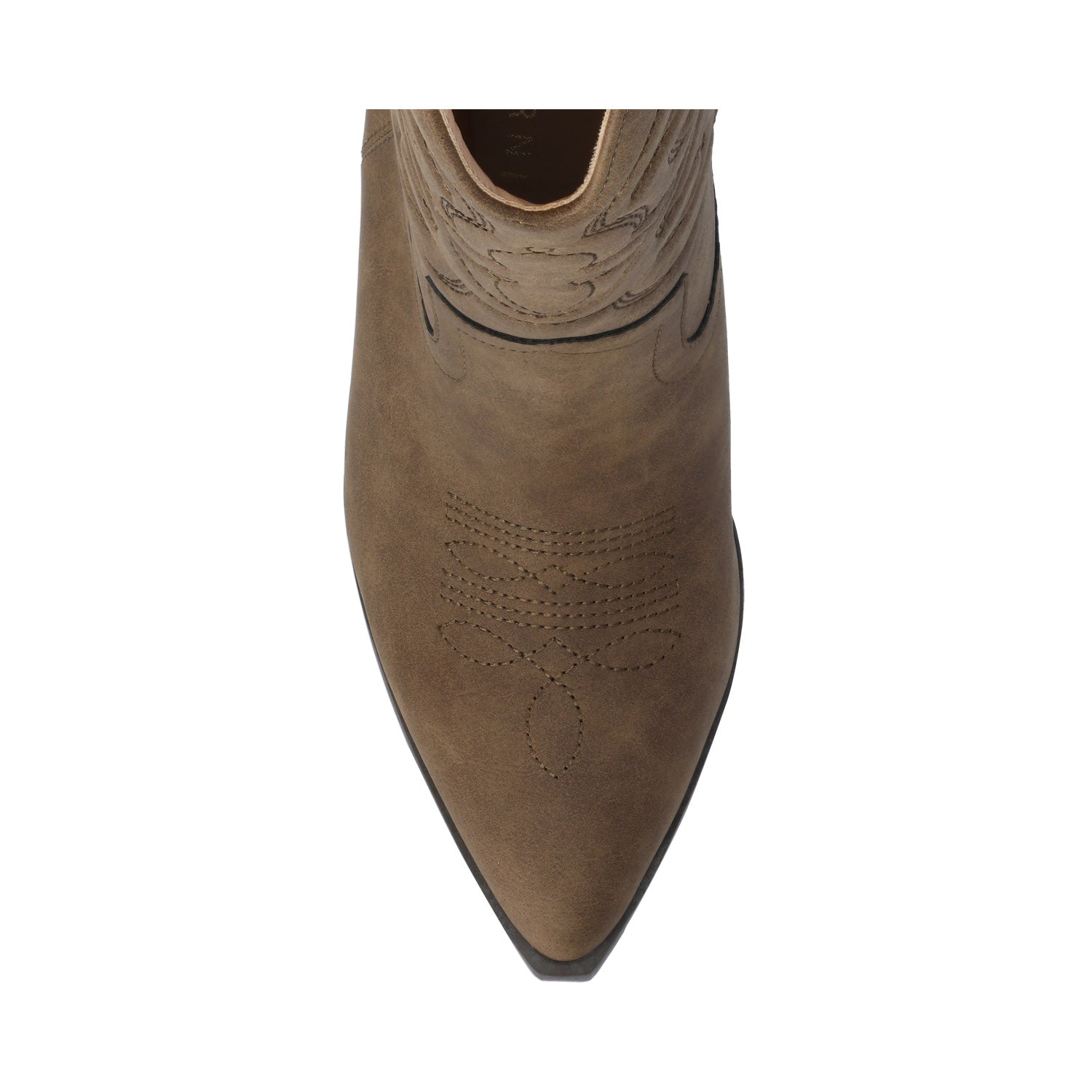 CHANTRY COWGIRL VEGAN LEATHER BOOTS IN WIDE CALF