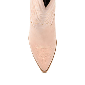 CHANTRY COWGIRL VEGAN LEATHER BOOTS IN WIDE CALF