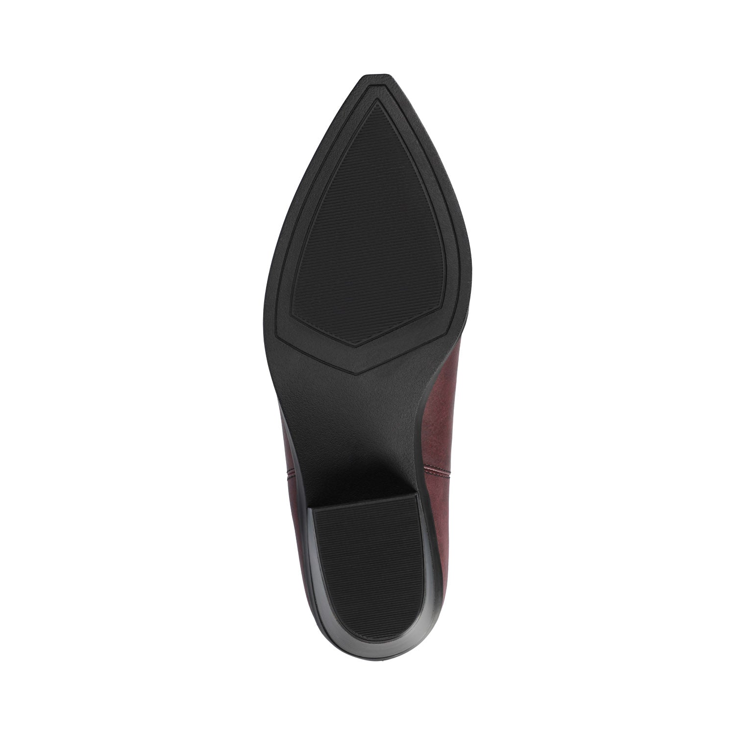 CHANTRY COWGIRL VEGAN LEATHER BOOTS IN WIDE CALF - Oxblood Nubuck