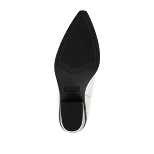 CHANTRY COWGIRL BOOTS IN VEGAN LEATHER - White PU