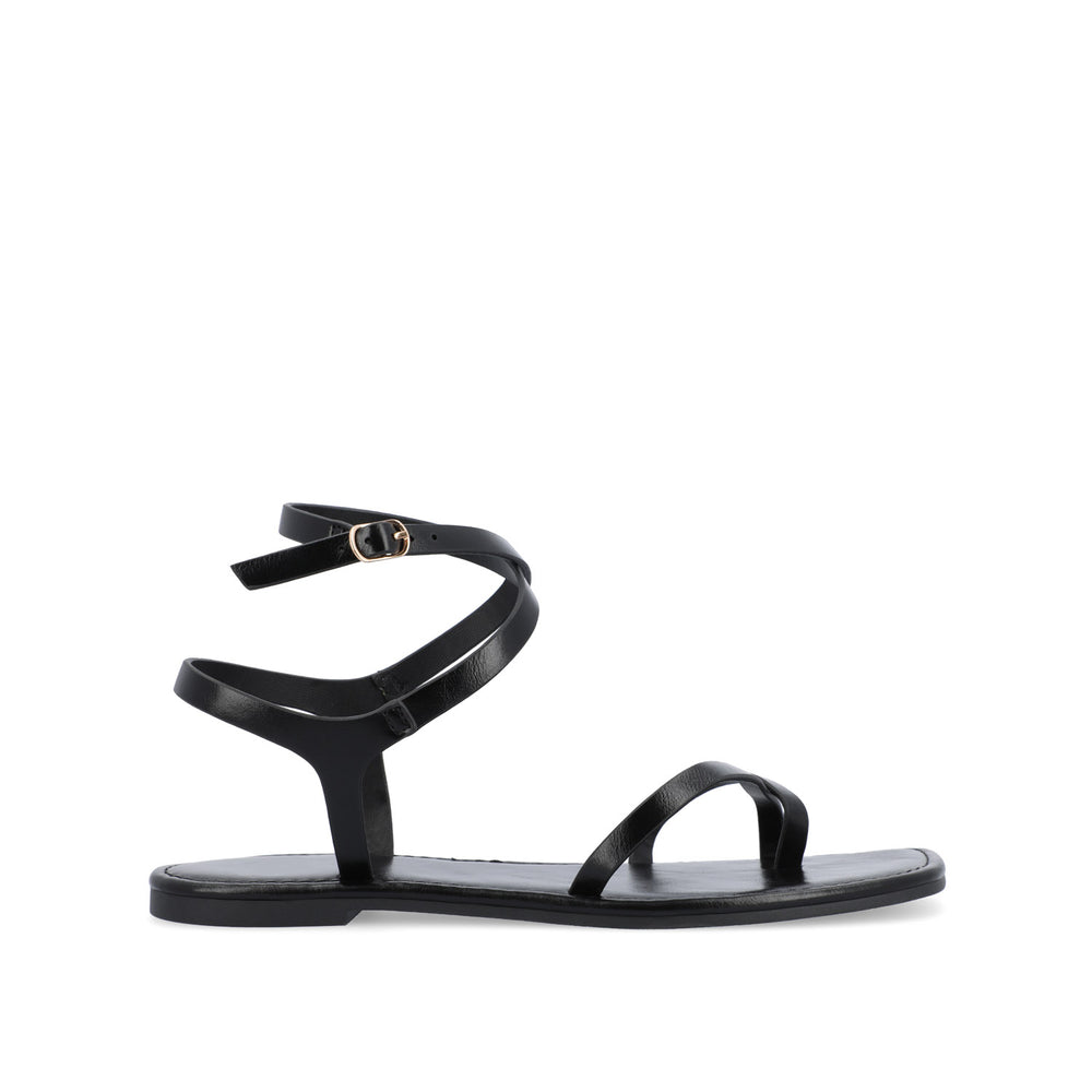 CHARRA MULTI STRAP SANDALS IN PATENT