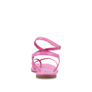 CHARRA MULTI STRAP SANDALS IN PATENT - Fuchsia