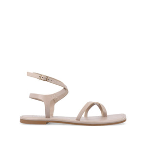 CHARRA MULTI STRAP SANDALS IN PATENT - Taupe