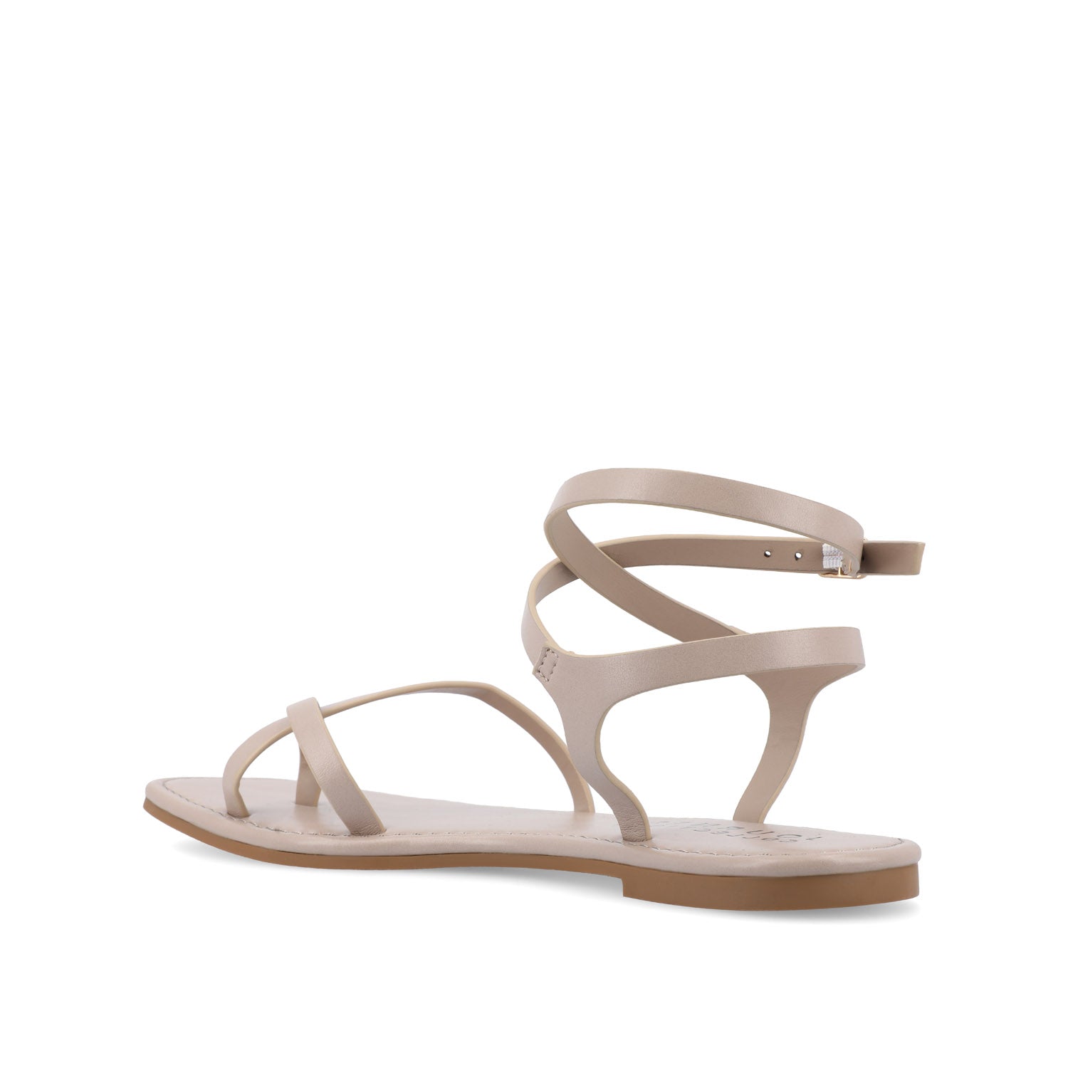 CHARRA MULTI STRAP SANDALS IN PATENT - Taupe