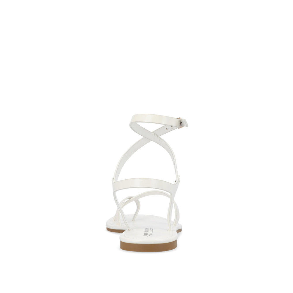 CHARRA MULTI STRAP SANDALS IN PATENT