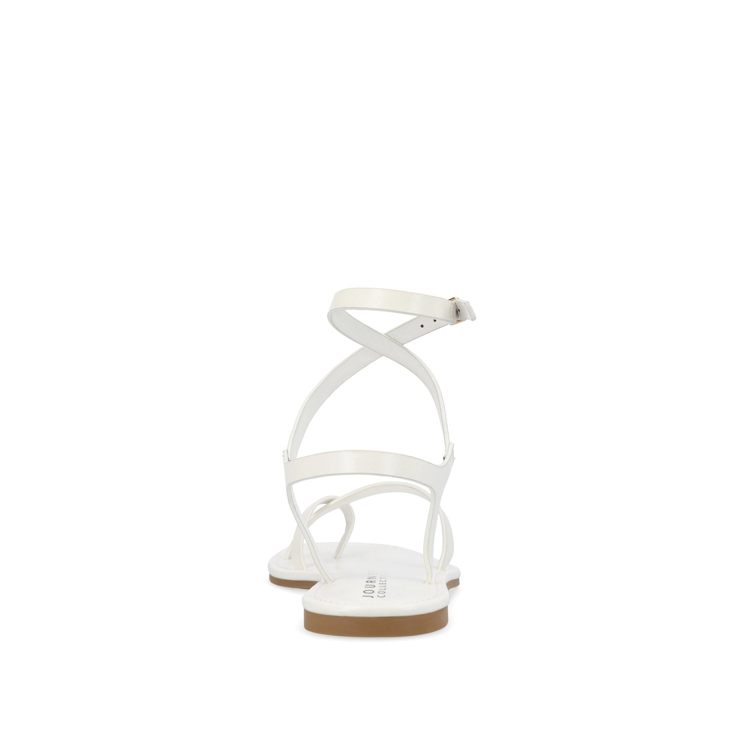 CHARRA MULTI STRAP SANDALS IN PATENT - White