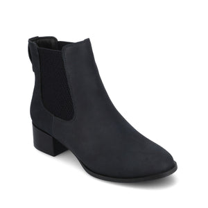 CHAYSE WESTERN PULL ON BOOTIES - Navy Nubuck
