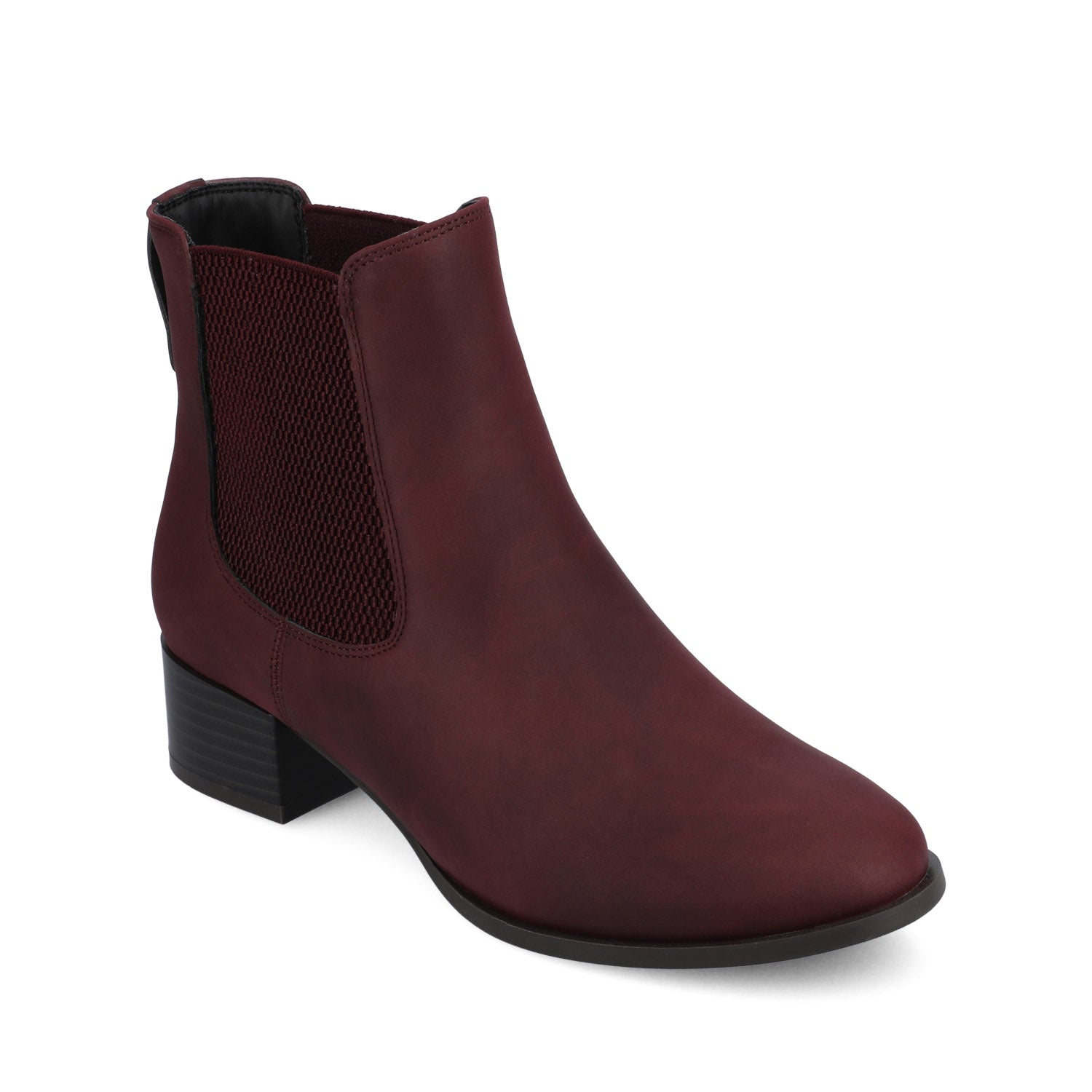 CHAYSE WESTERN PULL ON BOOTIES - Oxblood Nubuck