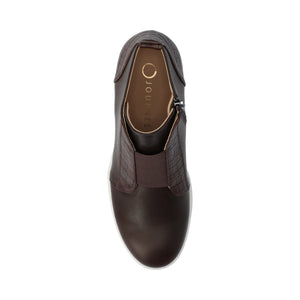 CLARA WEDGE SNEAKERS IN STATEMENT IN WIDE - Chocolate