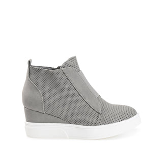 CLARA WEDGE SNEAKERS IN FAUX LEATHER