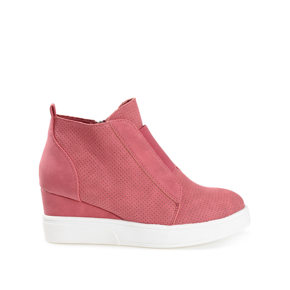 CLARA WEDGE SNEAKERS IN FAUX LEATHER