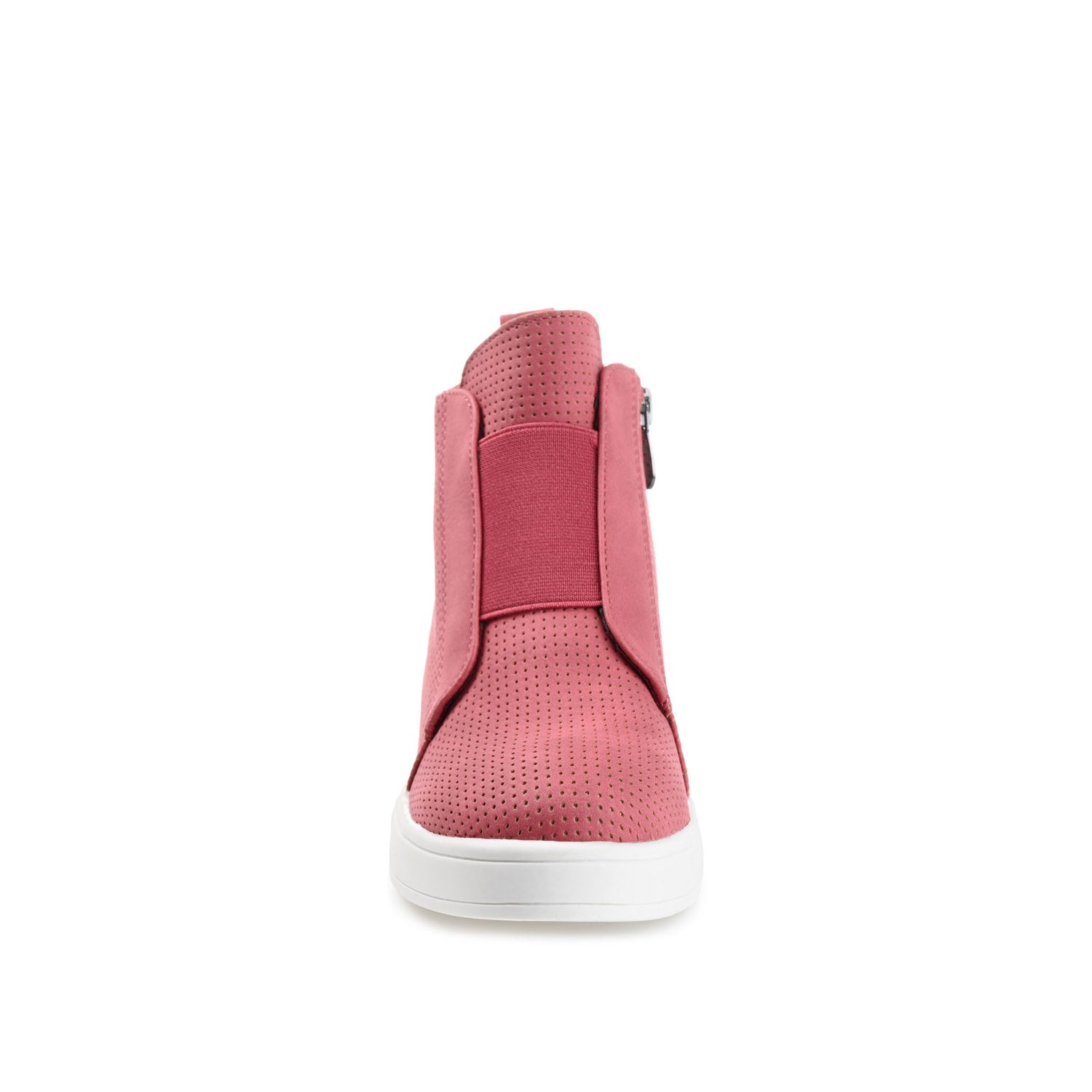 CLARA WEDGE HEEL SNEAKERS IN WIDE - Pink PU