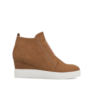 CLARA WEDGE SNEAKERS IN STATEMENT IN WIDE - Tan