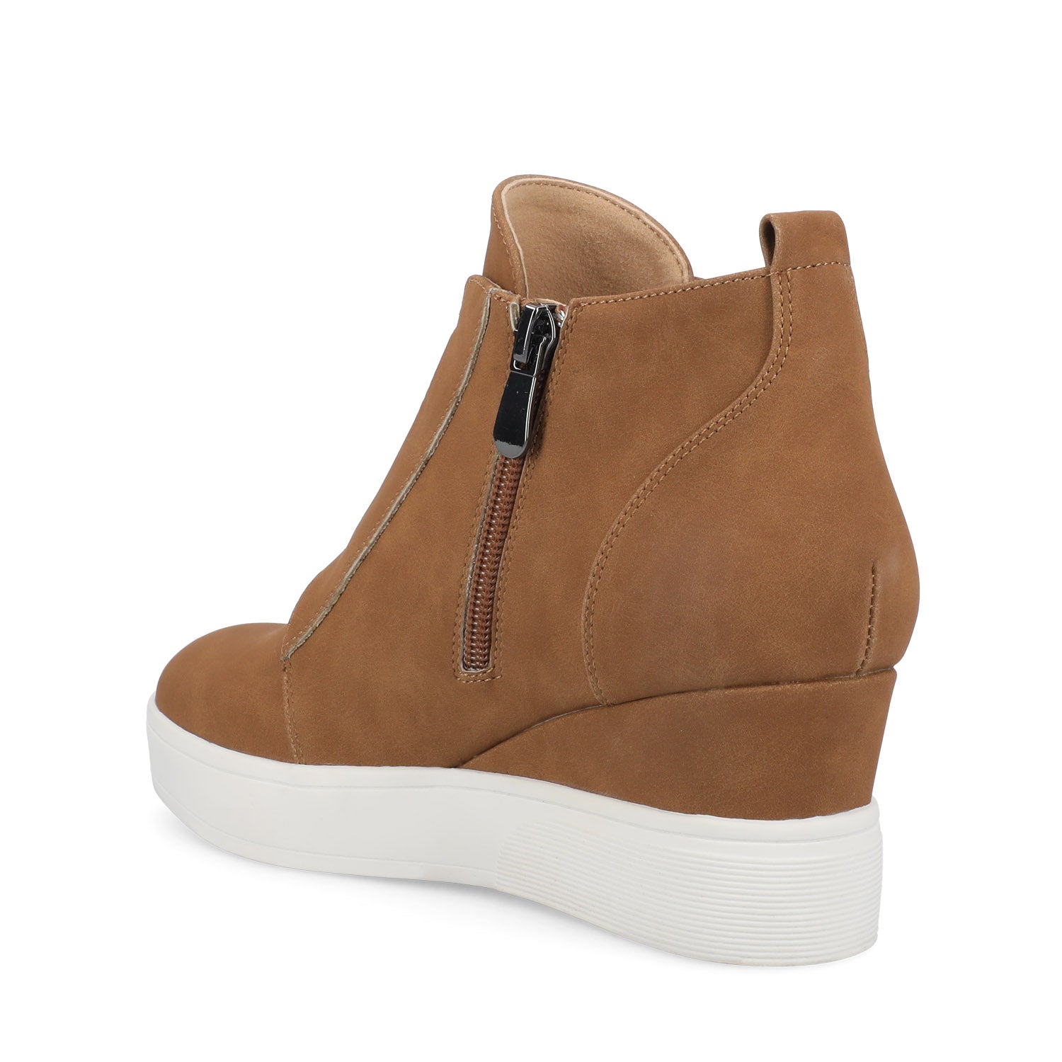 CLARA WEDGE SNEAKERS IN STATEMENT IN WIDE - Tan