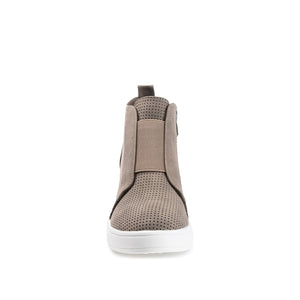 CLARA WEDGE HEEL SNEAKERS IN WIDE - Taupe PU