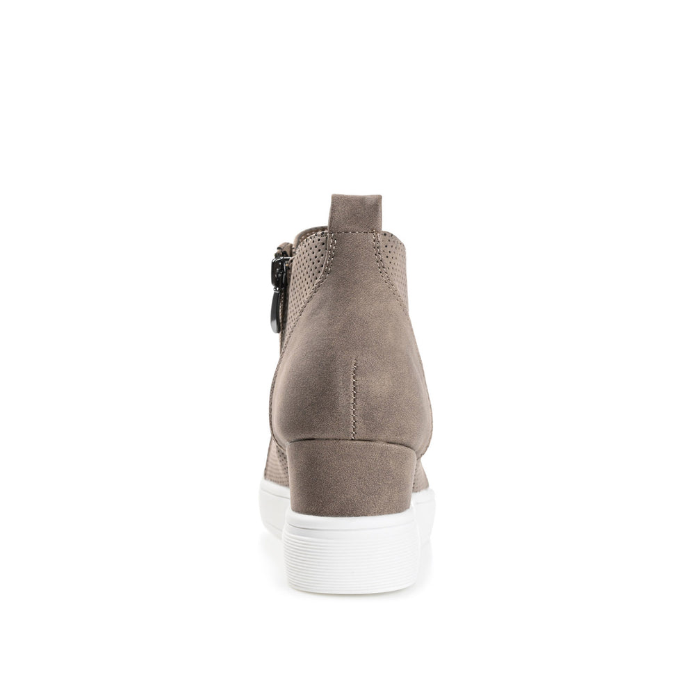 CLARA WEDGE SNEAKERS IN FAUX LEATHER