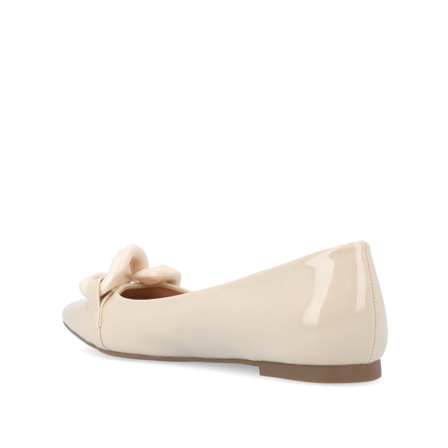 CLAREEN BALLET FLATS IN PATENT - Bone Patent