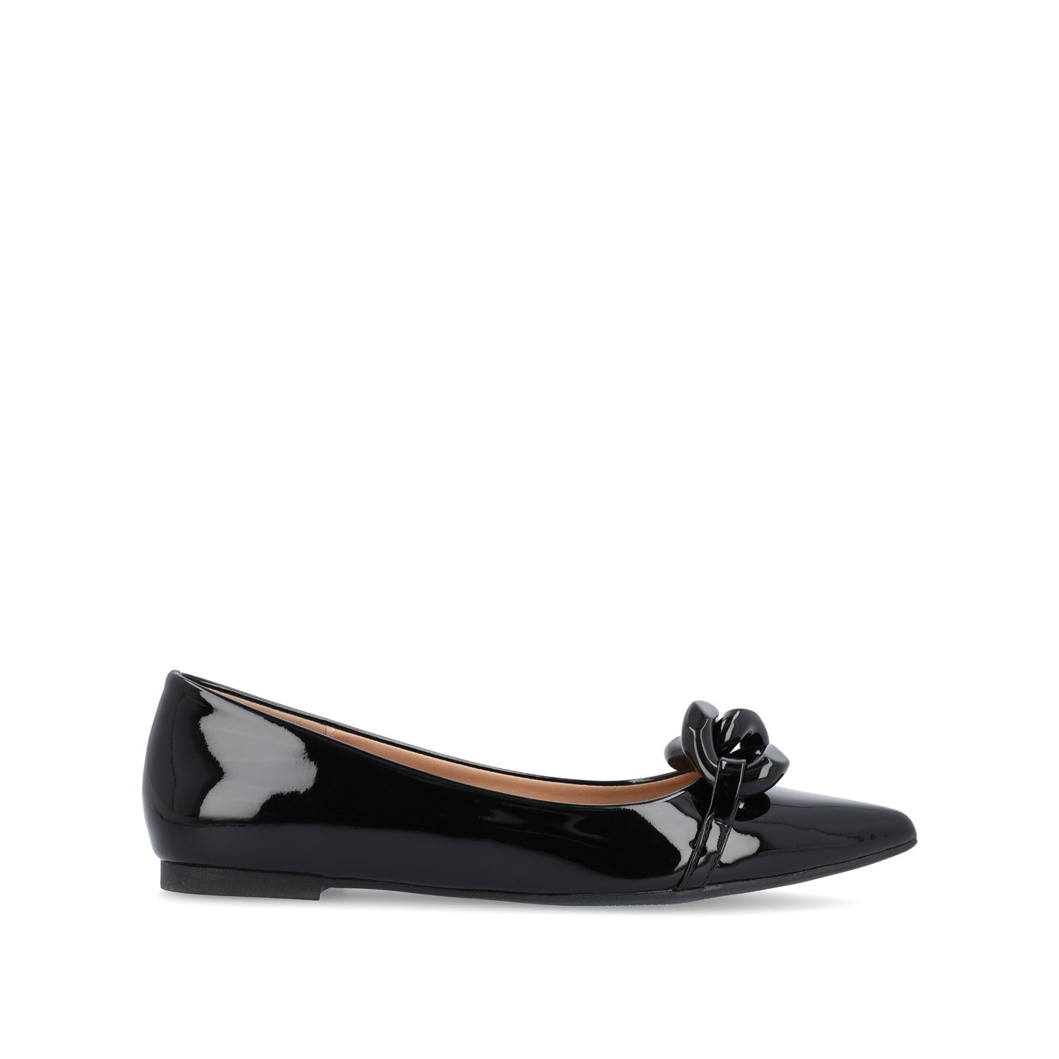CLAREEN BALLET FLATS IN PATENT - Black Patent