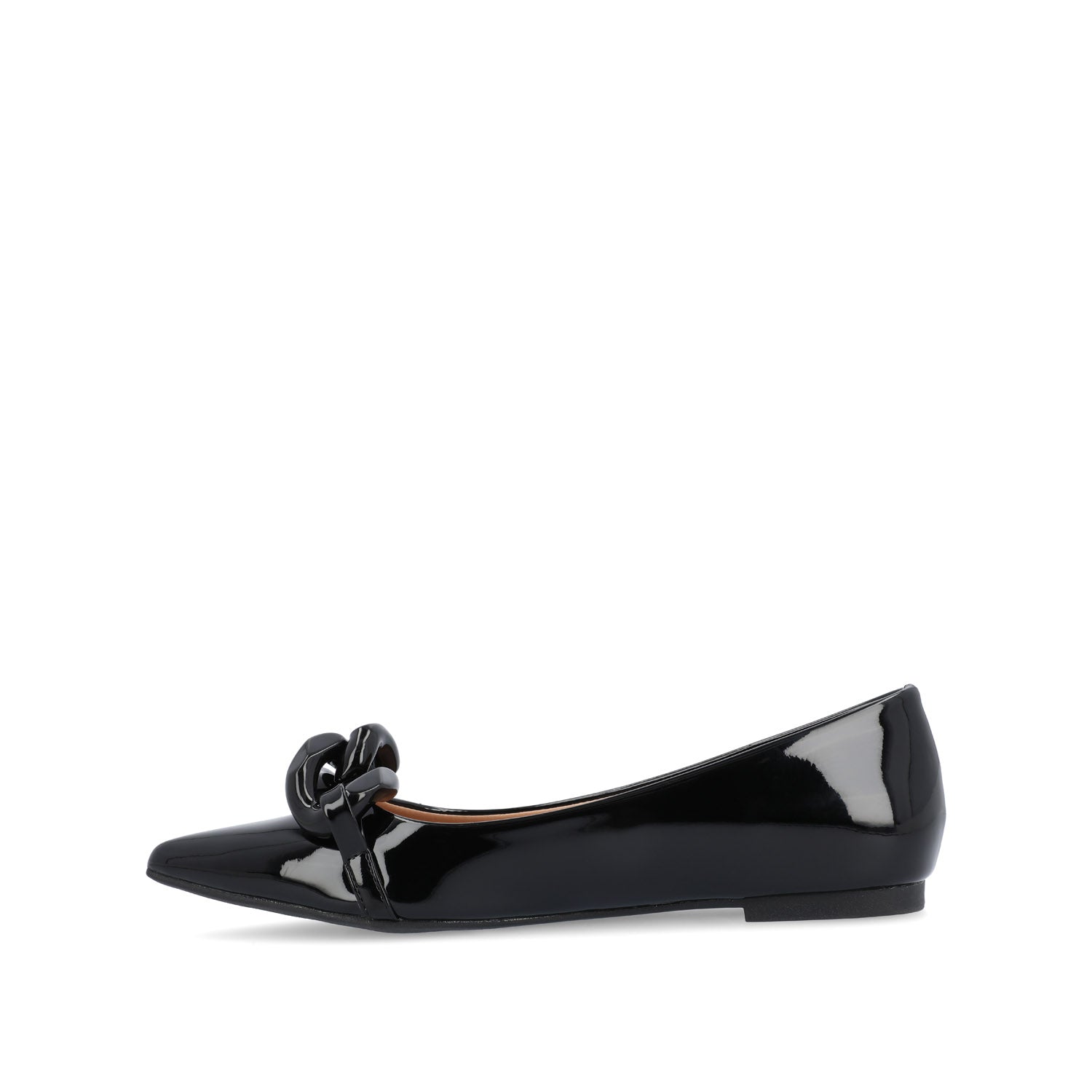CLAREEN BALLET FLATS IN PATENT - Black Patent