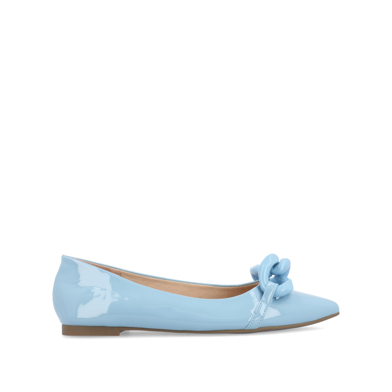 CLAREEN BALLET FLATS IN PATENT - Blue Patent