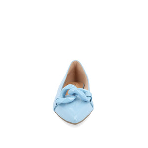 CLAREEN BALLET FLATS IN PATENT - Blue Patent