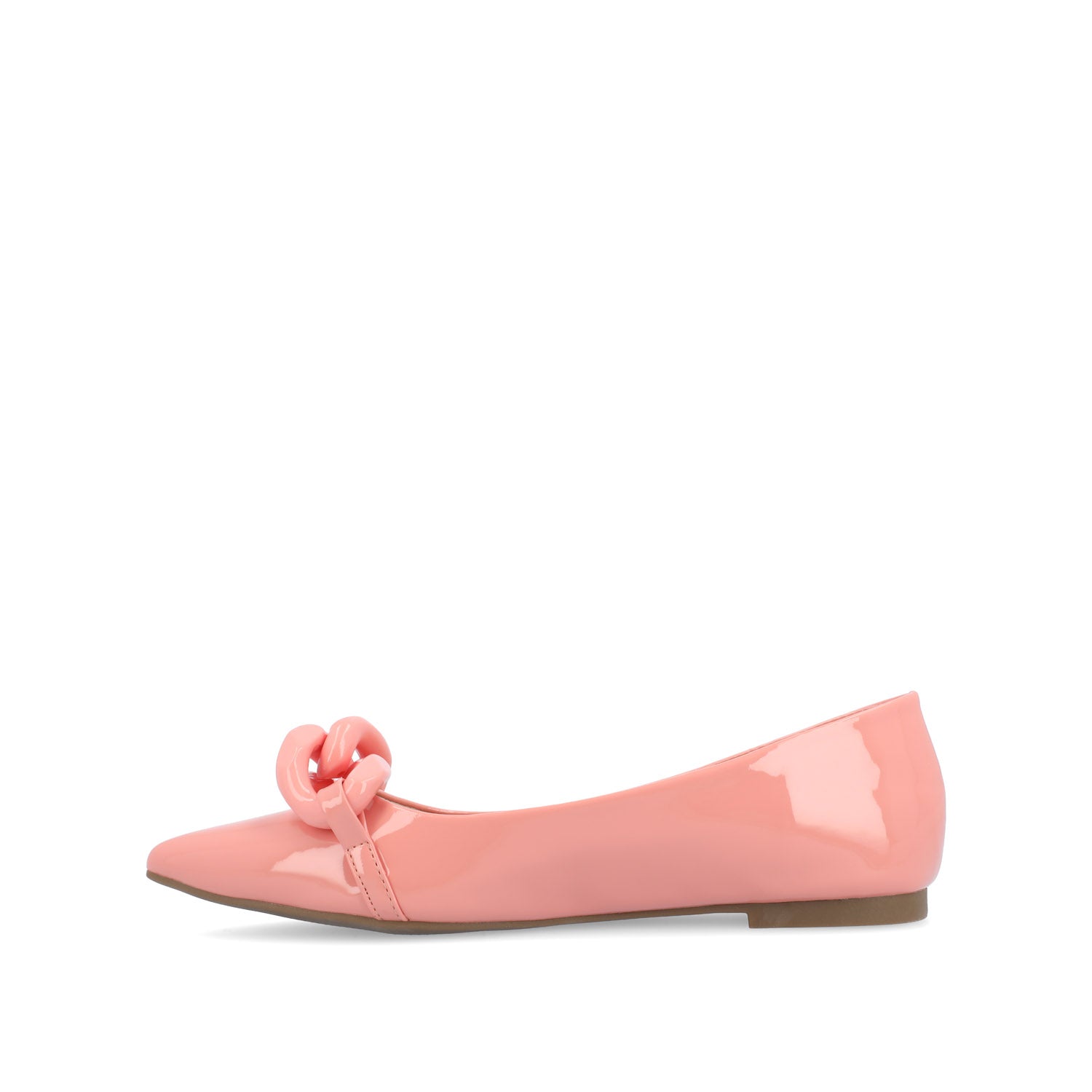 CLAREEN BALLET FLATS IN PATENT - Pink Patent