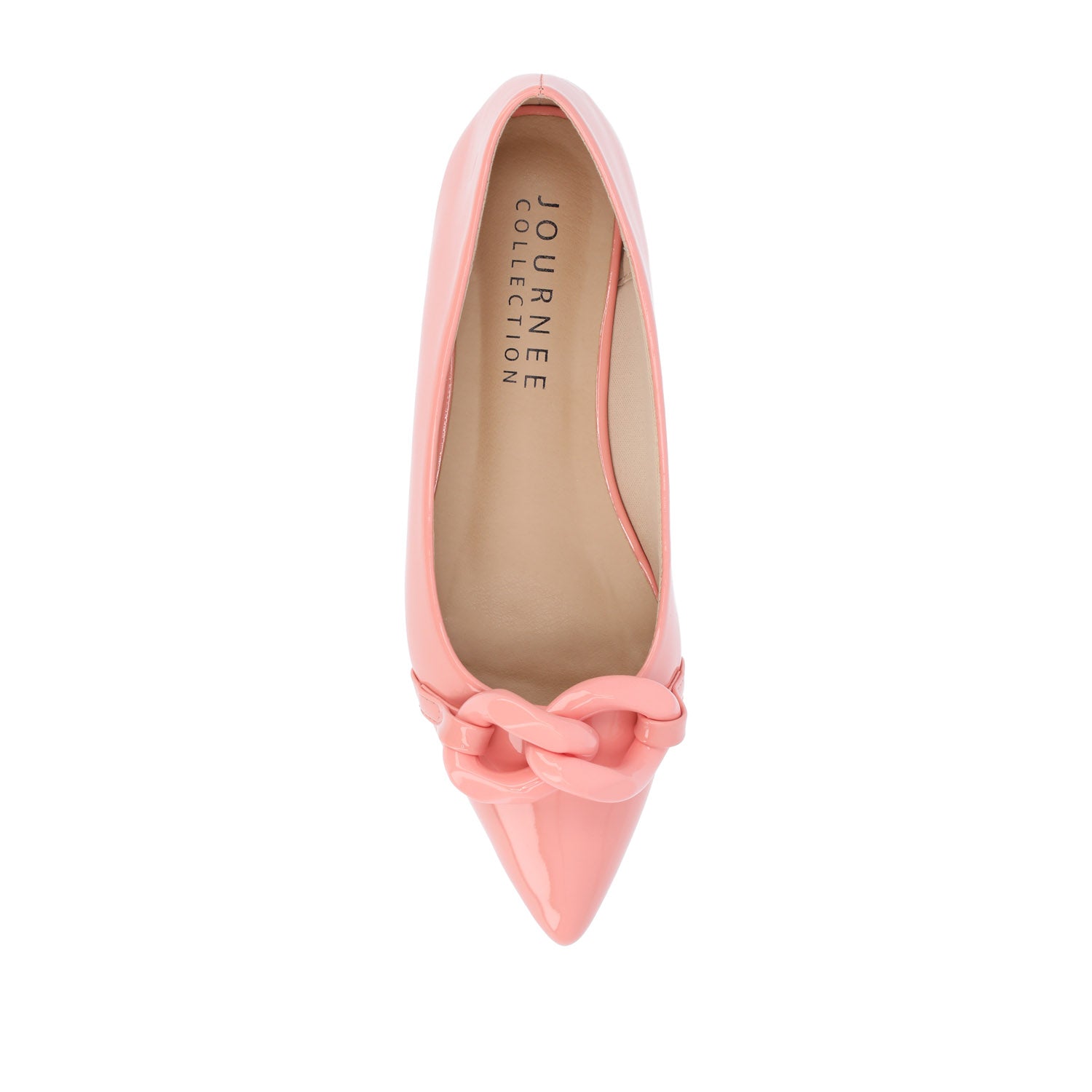 CLAREEN BALLET FLATS IN PATENT - Pink Patent