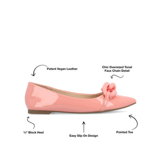 CLAREEN BALLET FLATS IN PATENT