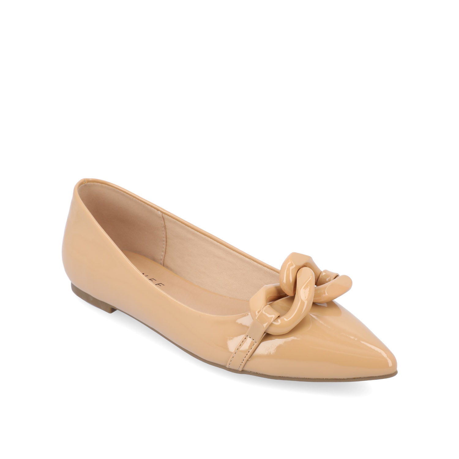 CLAREEN BALLET FLATS IN PATENT - Nude Patent