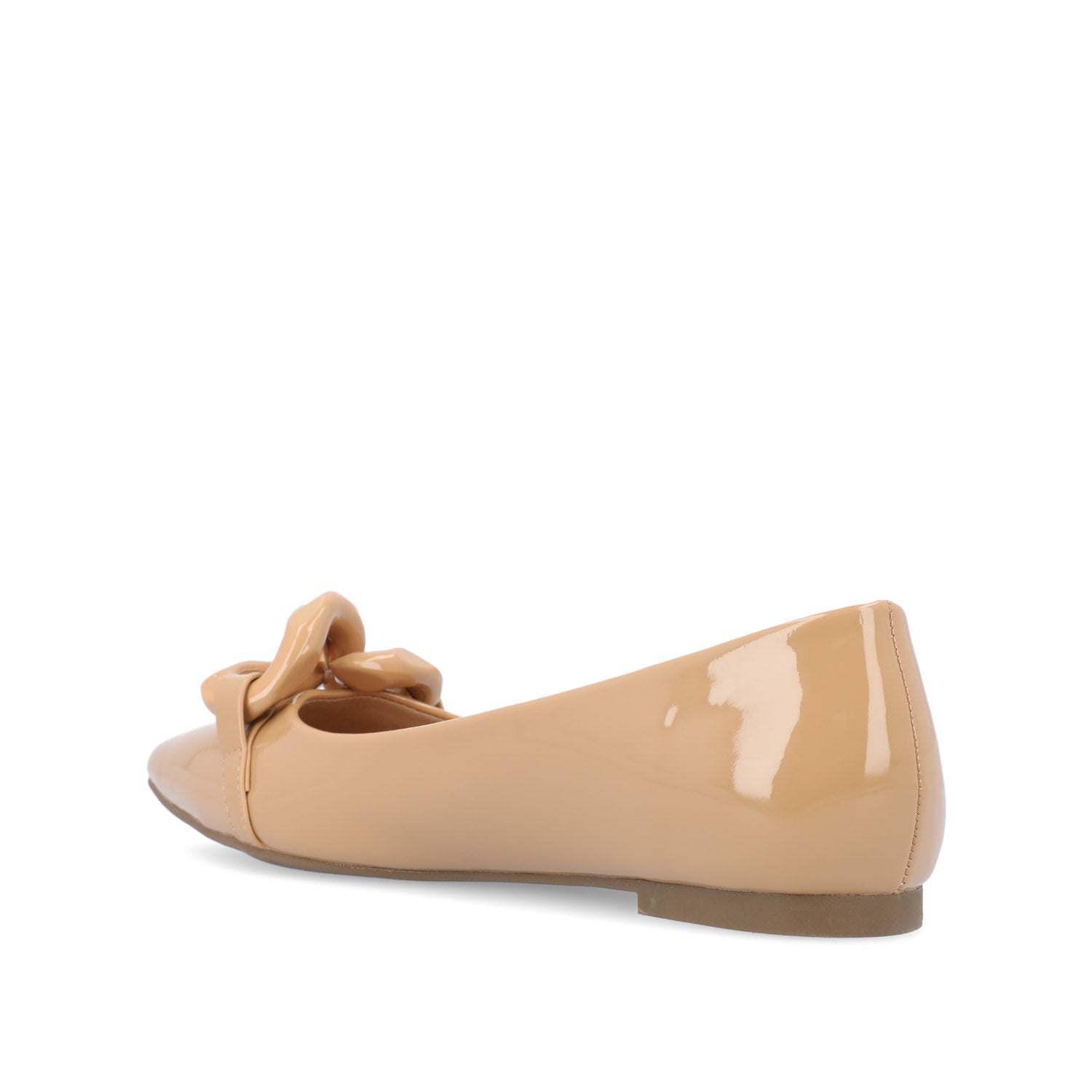 CLAREEN BALLET FLATS IN PATENT - Nude Patent