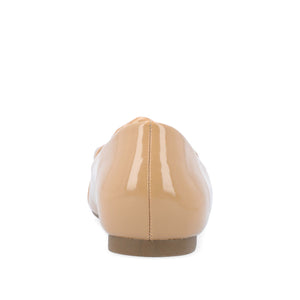 CLAREEN BALLET FLATS IN PATENT - Nude Patent