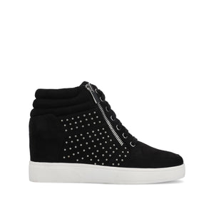 CLARITY HIGH TOP WEDGE SNEAKER - Black Stud