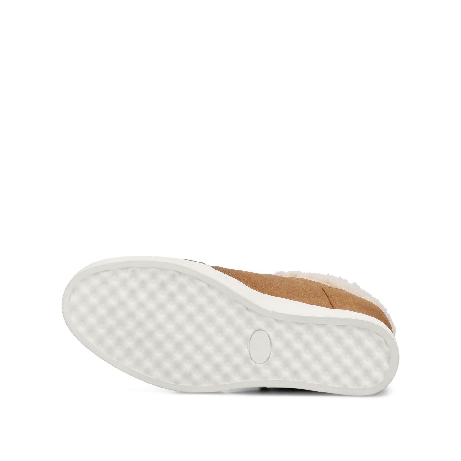 CLARITY HIGH TOP WEDGE SNEAKER - Cognac
